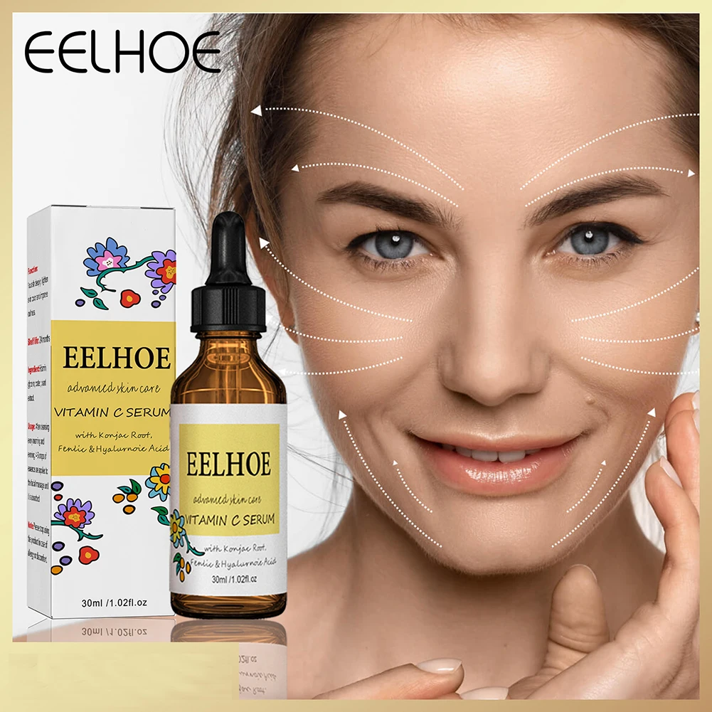 

30ML Vitamin C Face Serum Moisturizing Whitening Anti Wrinkle Facial Essence Remove Dark Spots Skin Care