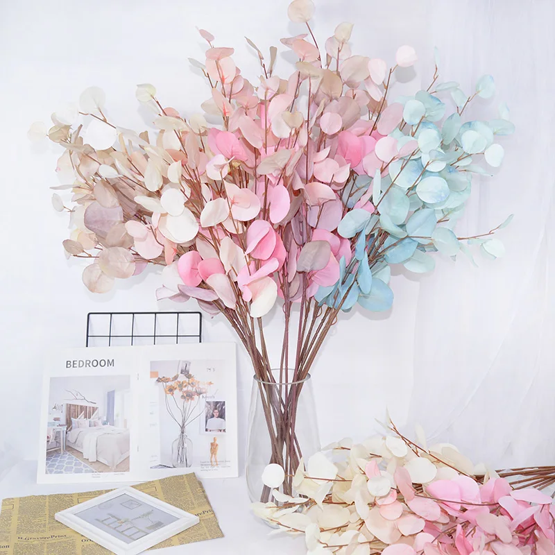 

Artificial Plant Fake Apple Round Eucalyptus Leaves DIY Wedding Banquet Decoration Photo Props DIY Wreath Interior Decoration