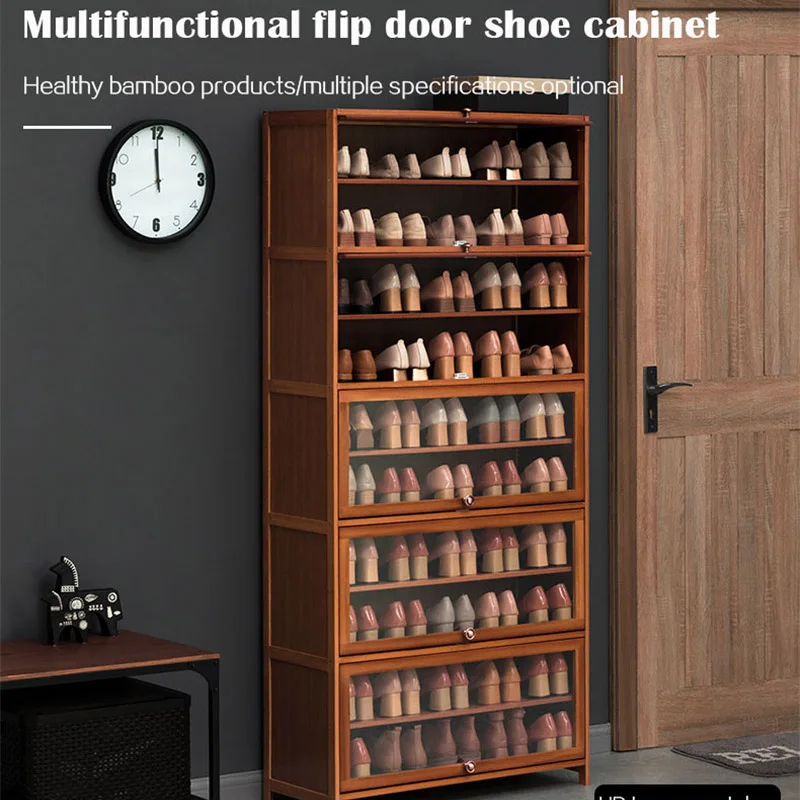

Entrance Large Capacity Shoes Cabinet Ultra-thin Tipping Bucket Shoe Cabinet Shoe Rack Minimalist Storage Home Furniture XG032