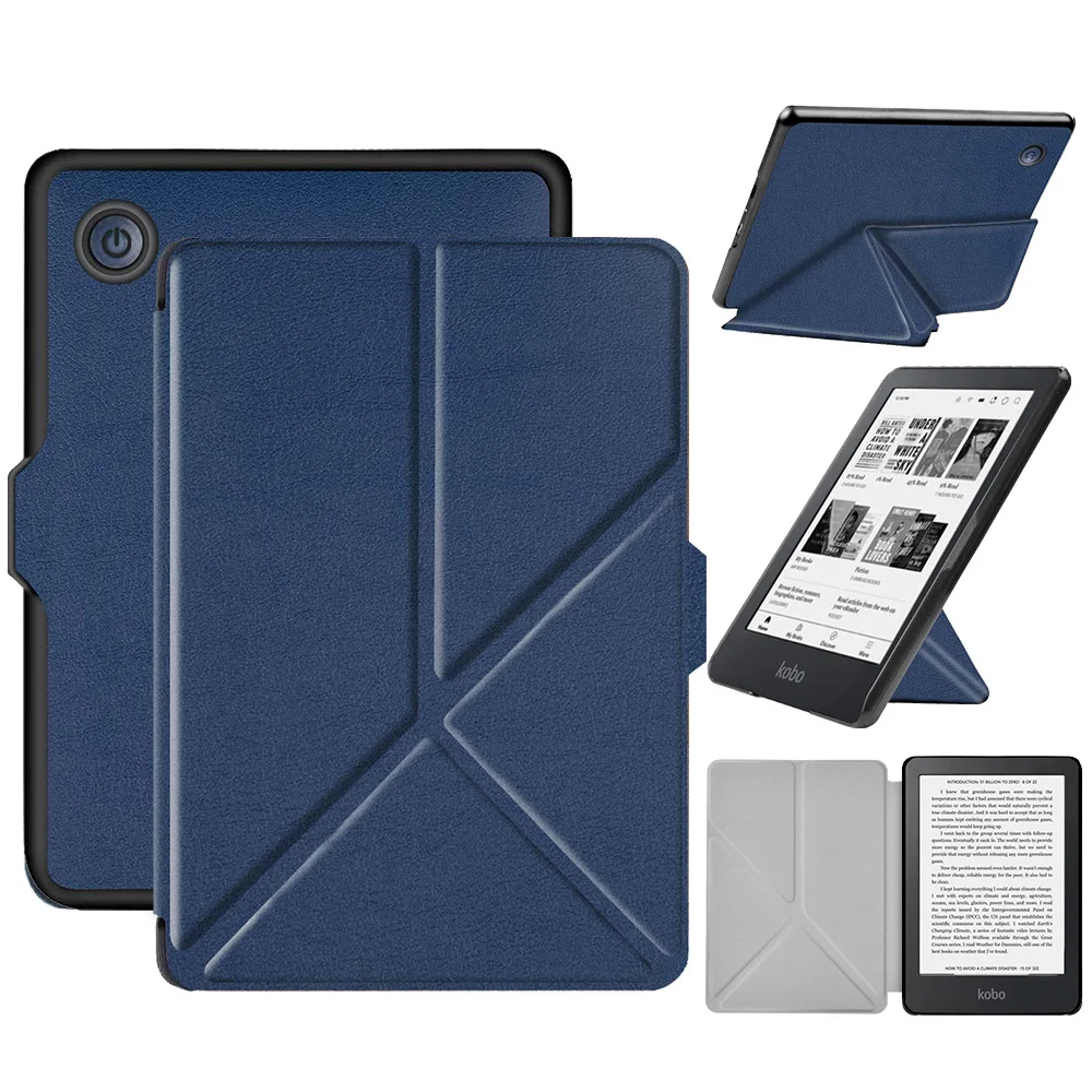 

Smart Cover For Kobo Clara 2E 2022 Case 6" Flip Fold Stand Leather Funda For Kobo Clara 2e Case Auto Sleep/Wake Protective Shell