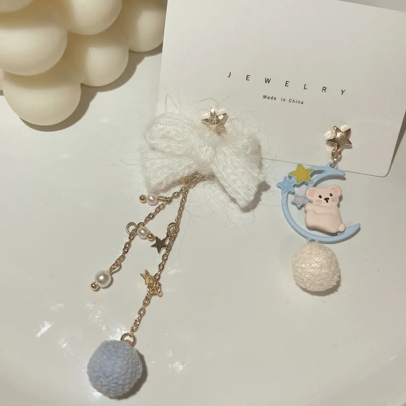 Серебряные серьги ручной работы в виде иглы S925 | Украшения и аксессуары