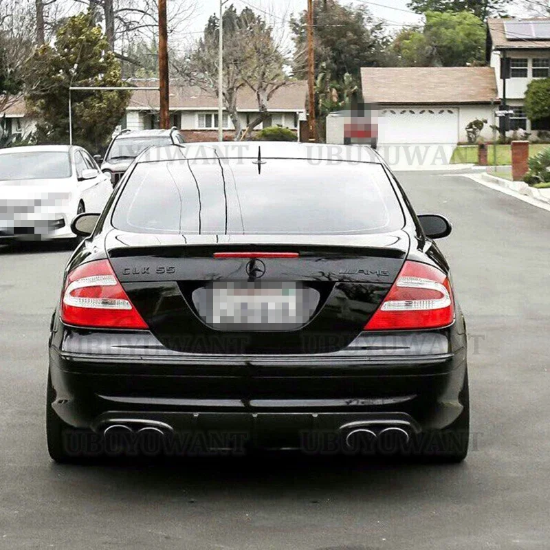

Спойлер для багажника автомобиля Benz W209 CLK200 280 350 55 63, из углеродного волокна/искусство, аксессуары для заднего багажника, спойлер 2004-2007