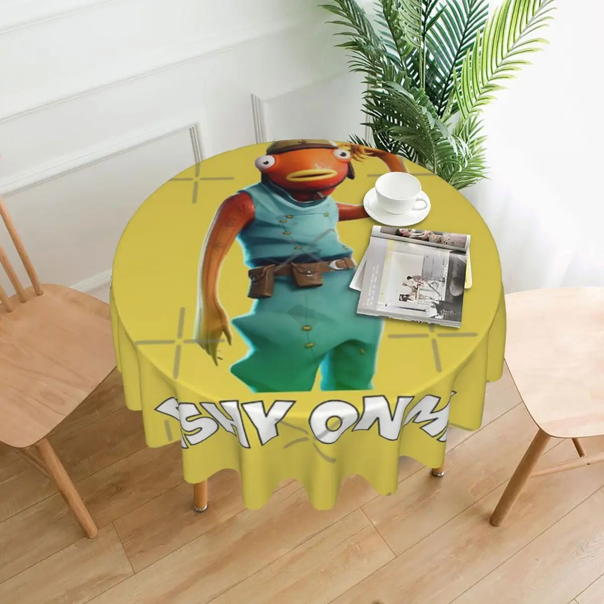 

Скатерть FISHSTICK YEET FRENDS диаметром 60 дюймов, 152 см, мягкий домашний декор, отличный подарок