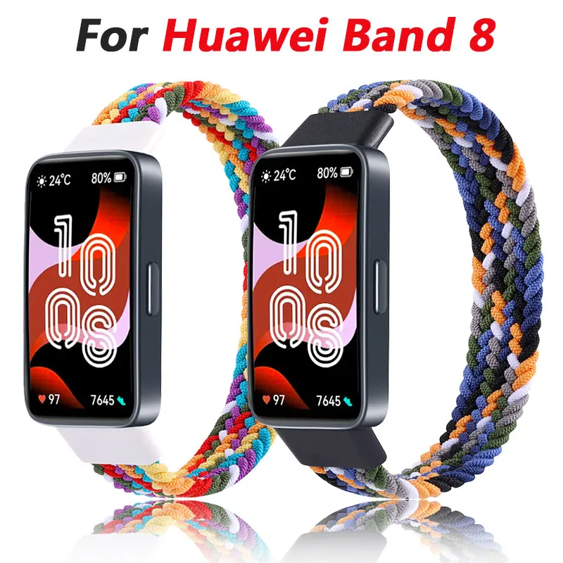 

Ремешок нейлоновый для Huawei Band 8, мягкий воздухопроницаемый сменный Браслет для наручных часов, аксессуар для часов