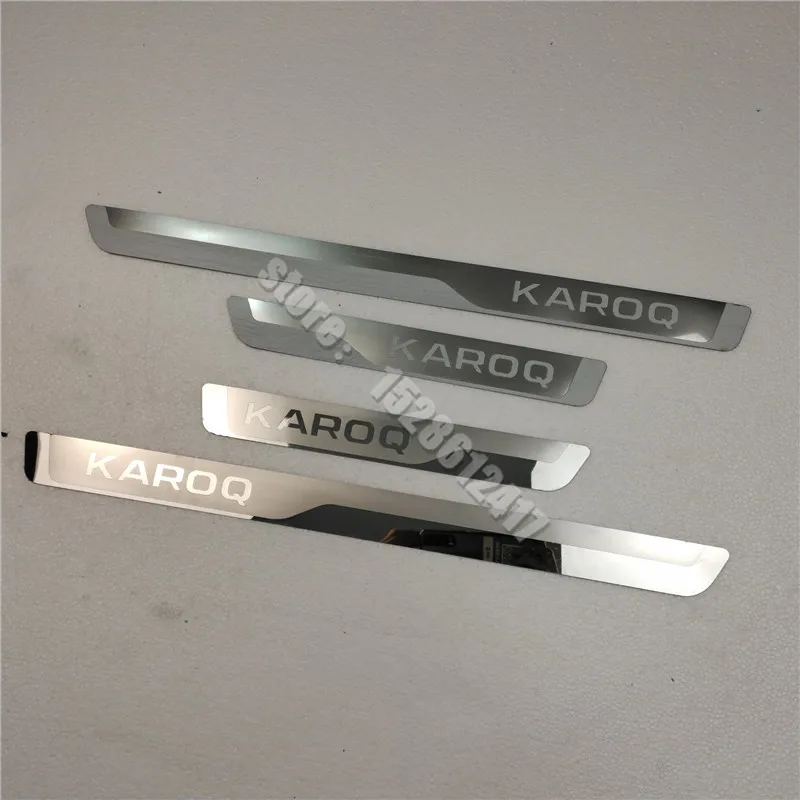 

Car Styling Door Sill Strip for Skoda KAROQ 2017-2021 Stainless Steel Scuff Plate Peda Pedal Cover Stickers Auto Accessories