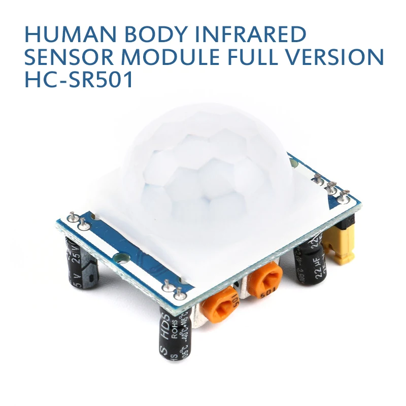 

HCSR501 High Sensitivity Human Infrared Sensor Module Adjust IR Pyroelectric Infrared PIR Motion Sensor Detector Module For Home