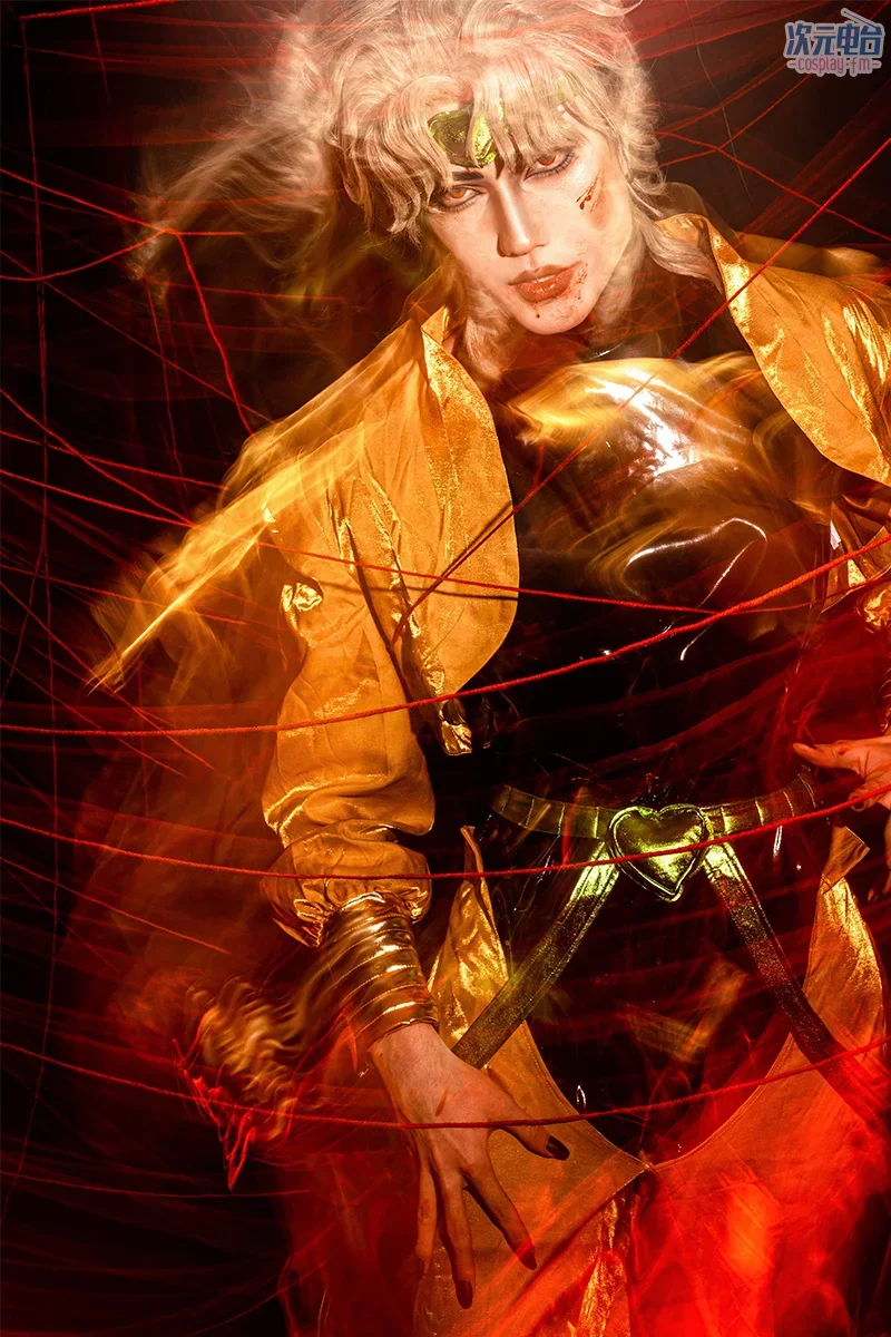 Невероятные приключения ДжоДжо костюмы для косплея Дио Брандо топ брюки