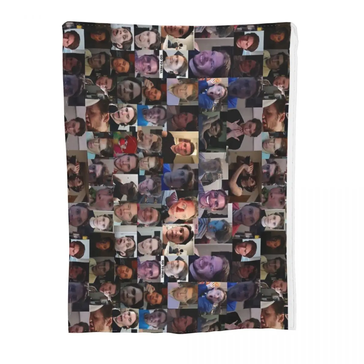 Аниме коленное одеяло Jerma с коллажем для кровати одеяла и пледы