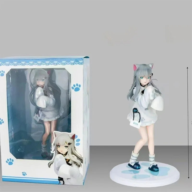 Фото Kawaii Nachoneko модель игрушки мультяшная фигурка кошка украшение для комнаты милая коллекция игрушек детские новогодние подарки №4