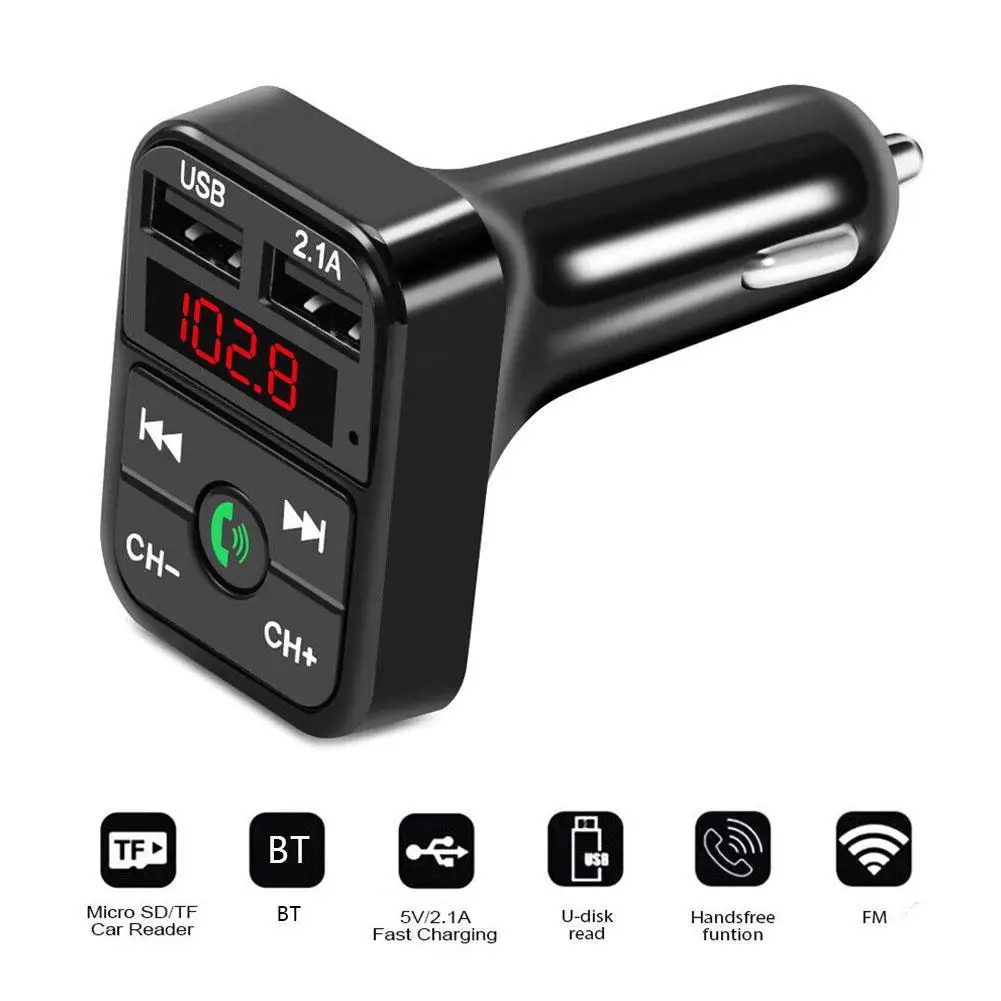 

Bluetooth Car Kit FM Transmitter LCD MP3 Music Player USB Charger With Auto Radio TF Card - Dropshipping Available