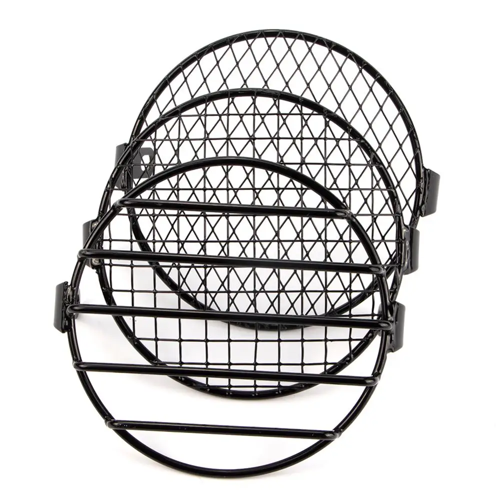 6.14inch Motorcycle Universal Vintage Headlight Protect Retro Grill Light Lamp Cover For Harley Ducati Chopper Yamaha Cafe Racer |