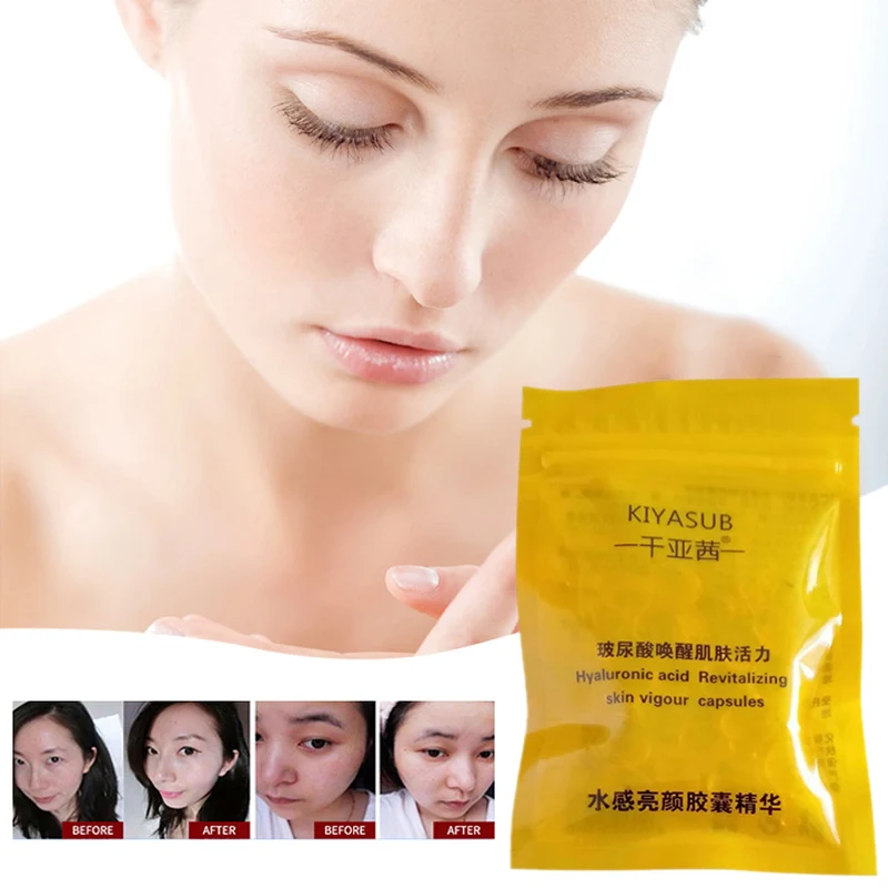 

20PCS Brightening Capsule Face Serum Light White Red Blood Silk Hydrating Essence Moisturizing Pore Chicken Leg Capsule Cosmetic