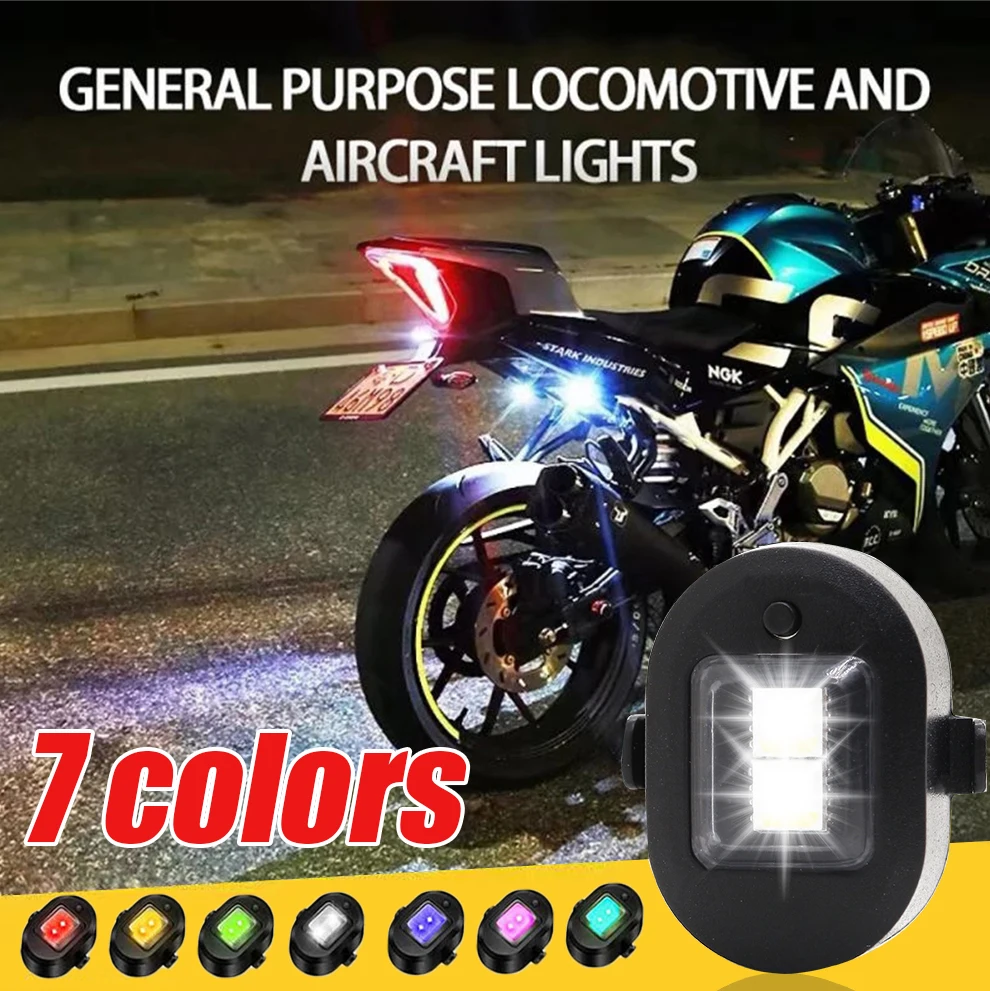 

Беспроводная Магнитная светодиодная лампа, 7 цветов, для мотоцикла