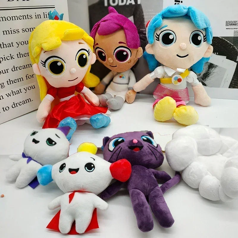 Плюшевая игрушка в стиле аниме истинное и Радужное Королевство настоящая кошка