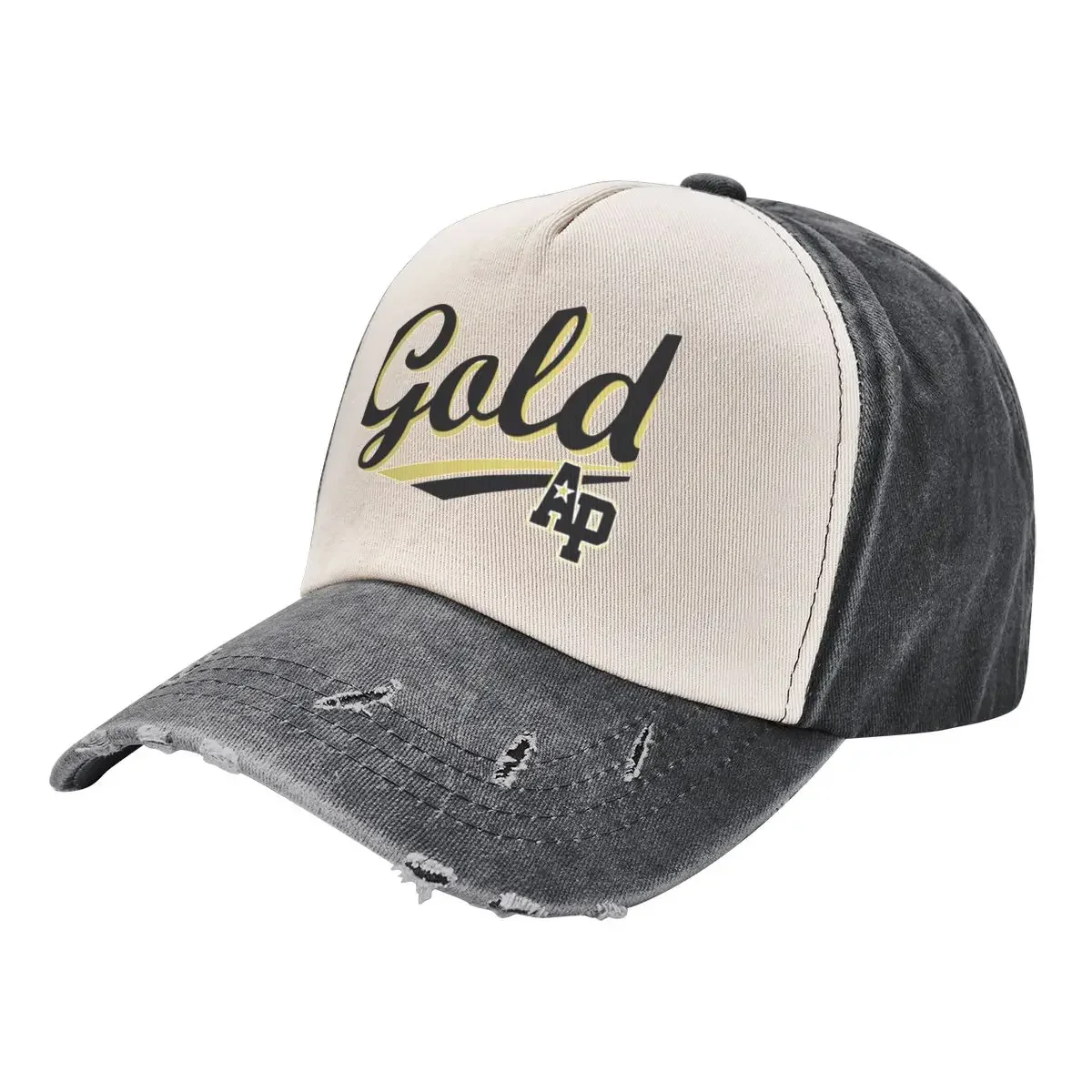 Бейсбольная кепка AP Gold Logo2 Wild Ball Hat солнцезащитная винтажный козырек женская и