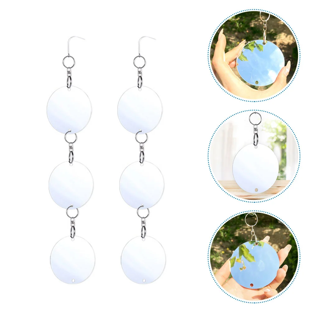 

2 комплекта Подвеска для вождения птиц Подвесной отпугиватель птиц отражающий отпугиватель птиц