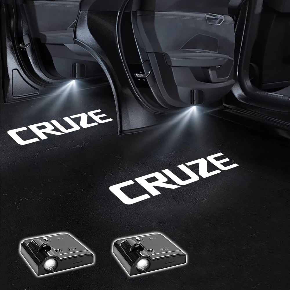 

Автомобильные светодиодные приветственные огни проектор Призрак Тень Логотип Эмблема Для Chevrolet Cruze J300 J400 2009-2022 2023