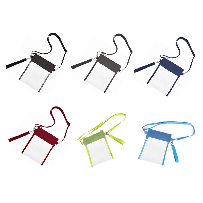 

Прозрачная сумка-кошелек через плечо, сумка-мессенджер для фестивалей и концертов