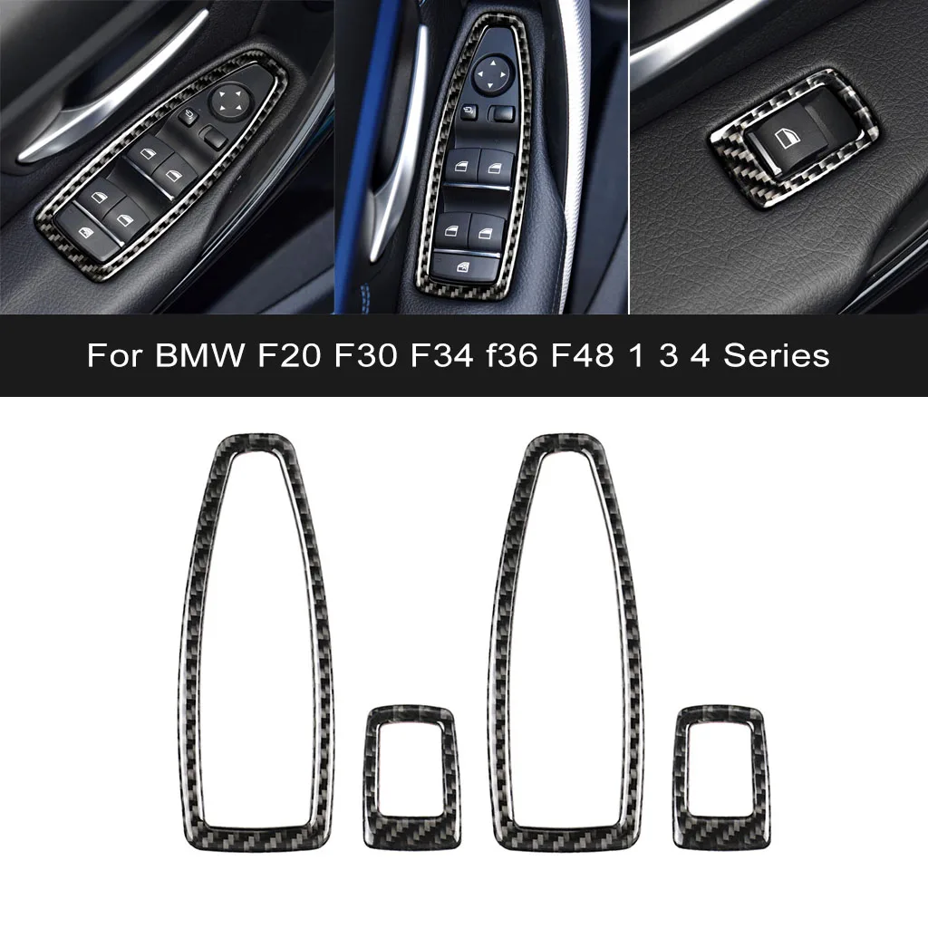 

4 шт., автомобильные дверные и оконные переключатели для BMW F20, F30, F34, F36, F48, 1, 3, 4 серии, декоративные крышки, автозапчасти