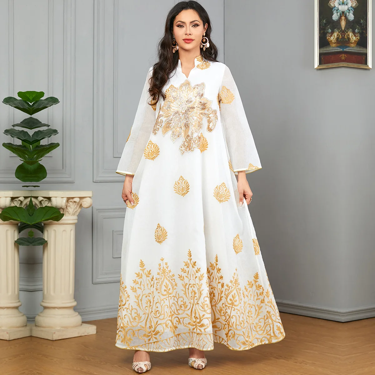 Абайя новинка 2024 женская одежда в мусульманском стиле Турецкий Дубай арабский.