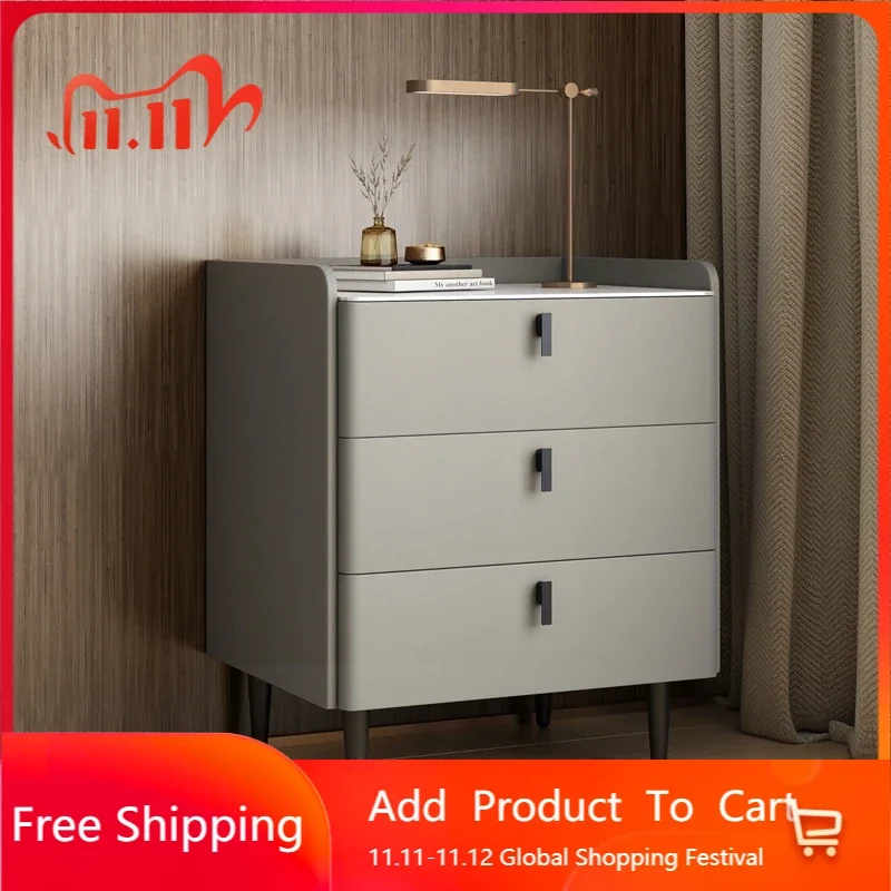 

Drawers Bedroom Bedside Tables Storage Nordic Narrow Small Bedside Table Complete Minimalist Meuble De Rangement Home Furniture