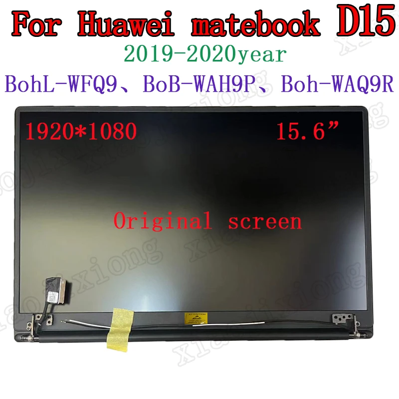 Используется для Huawei Matebook D15 BohL-WFQ9 BoB-WAE9P BoD-WFH9 Boh-WAQ9L 15 6-дюймовый ЖК-экран верхняя