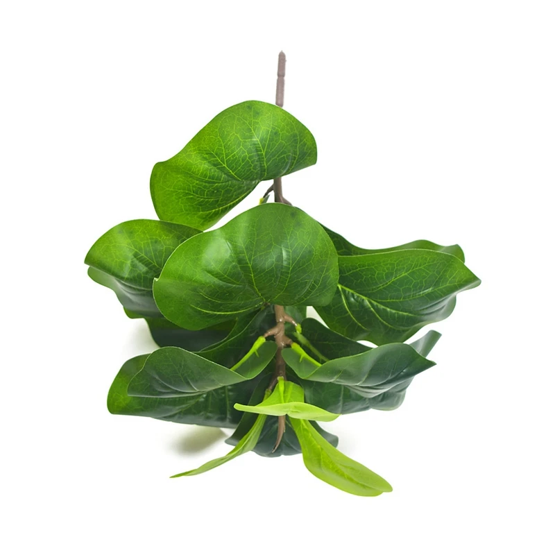 

6Pcs Artificial Fiddle Leaf Fig Tree 19.6 Inch Faux Plants Ficus Bush Greenery For Wedding Courtyard Outdoor Decoration