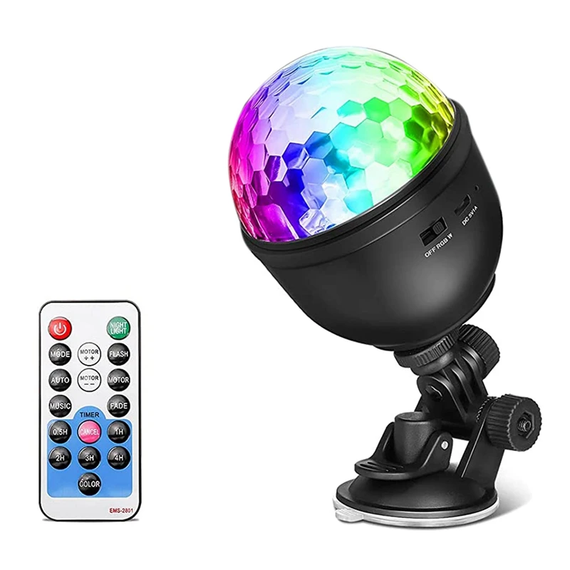 Disco Ball Party Lights DJ Disco Light LED Projector Strobe Lamp Birthday Party Car Club Bar Karaoke Xmas