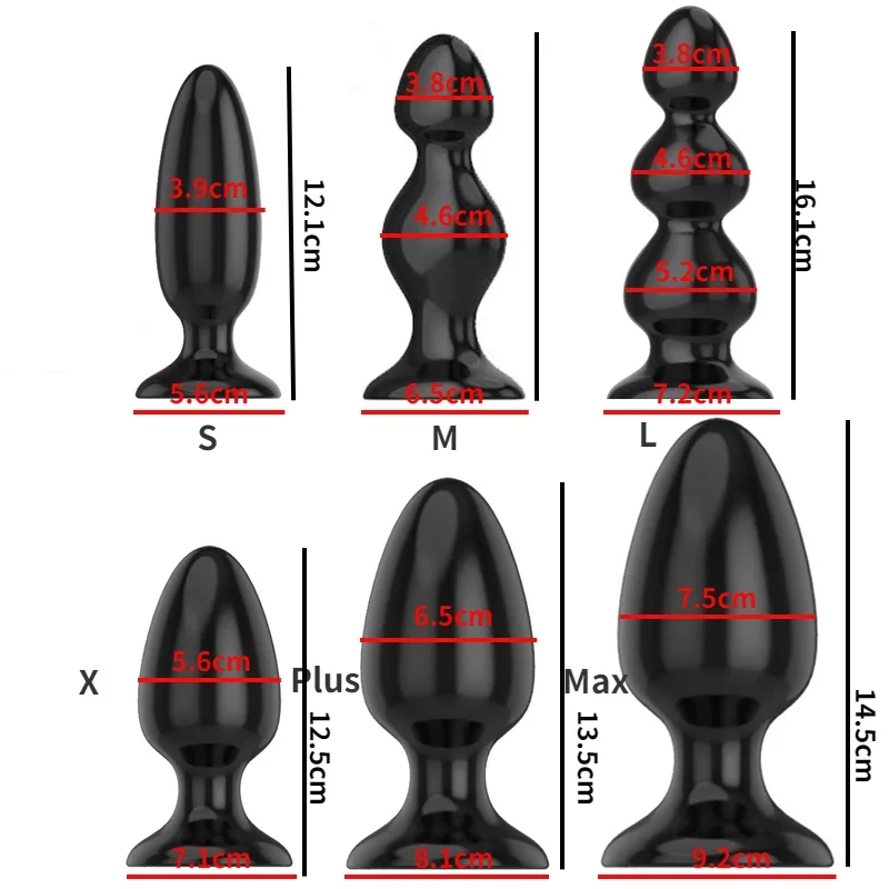 

Adult Large Anal Sex Toys Huge Size Butt Plugs Prostate Massage For Men Female Anus Expansion Stimulator Big Anal Beads