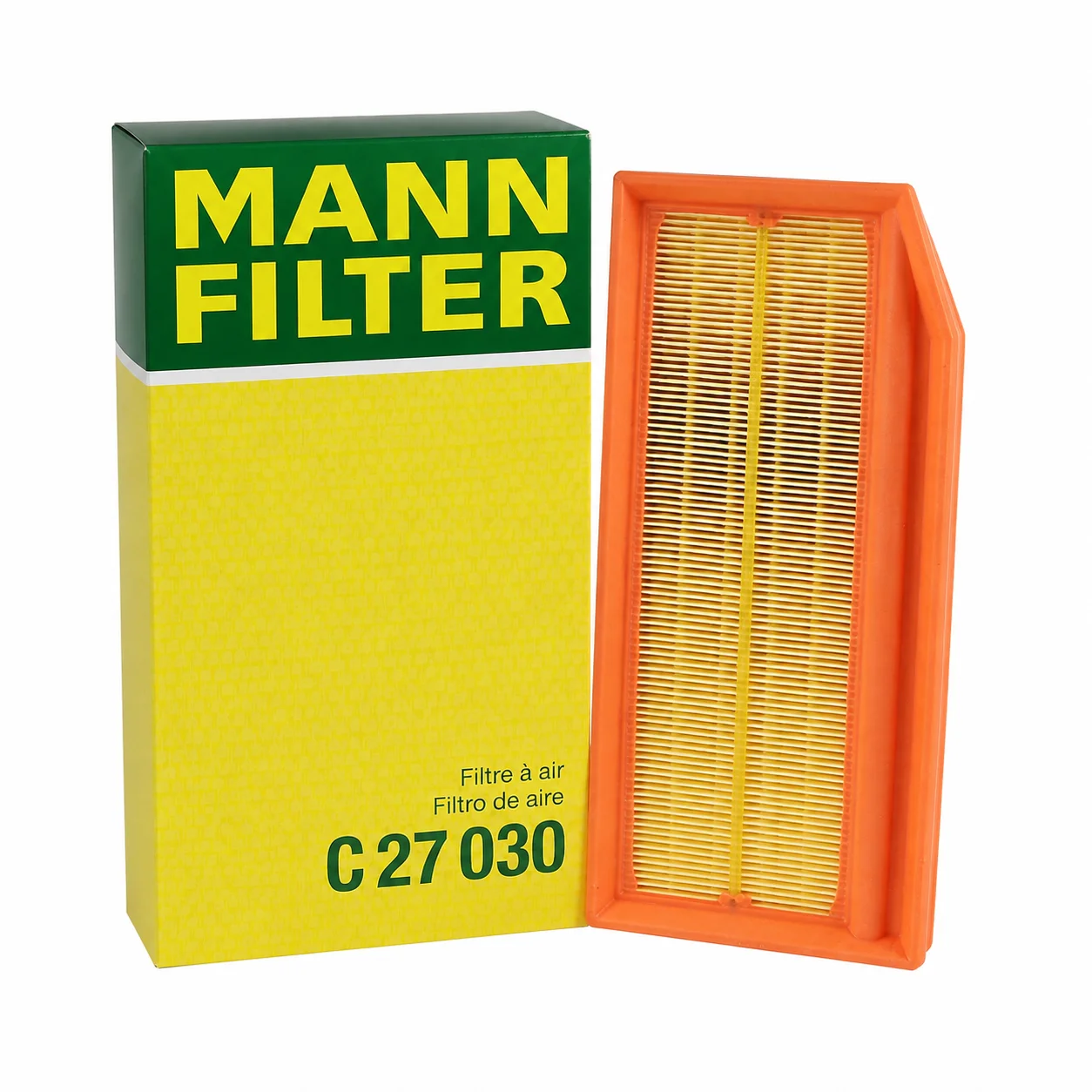 Фото Для Renault Captur 2013-2019, Logan 2012-2022 0.9L 1.0L 1.2L 1.3L 1.5L 1.6L Воздушный фильтр MANNFILTER C27030 №4