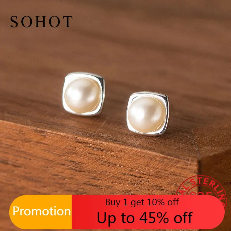 

Женские серьги-гвоздики из серебра 925 пробы, с жемчугом