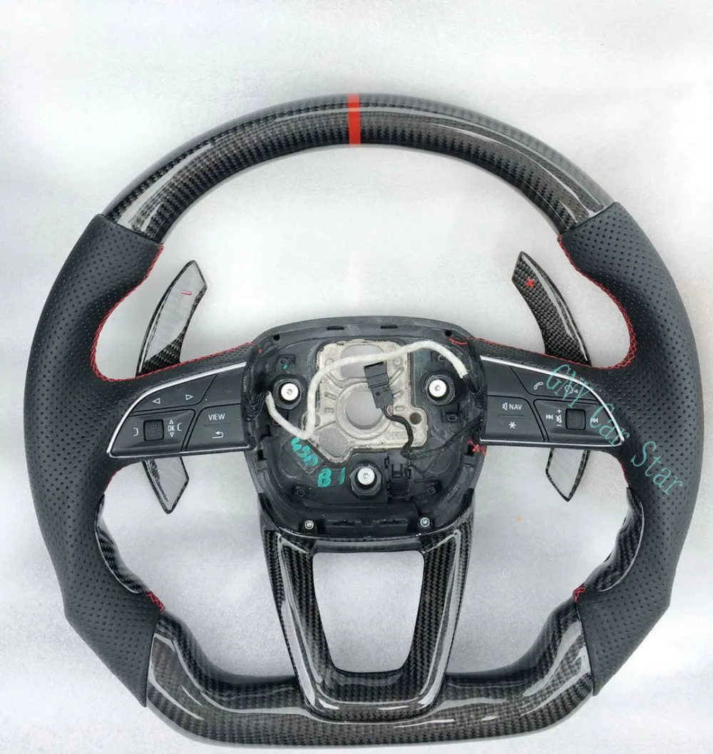 Руль из углеродного волокна под заказ для Audi A4 A5 Q3 Q5 Q5L Q7 Q8 2018 +
