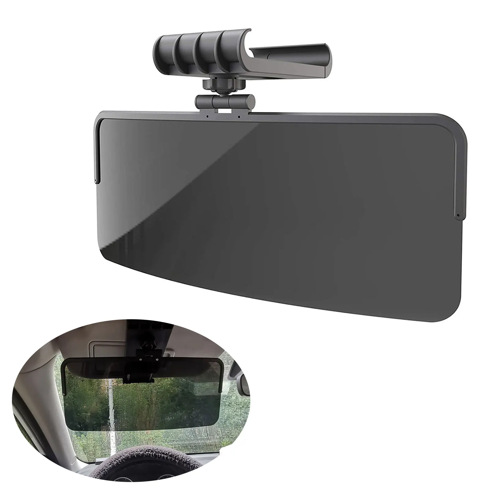 

Car Sun Visor Extender Anti-glare Window Sun Blocker Protects Sunshade Polarized Front Side For Glare Snow Blindness Fog UV Rays