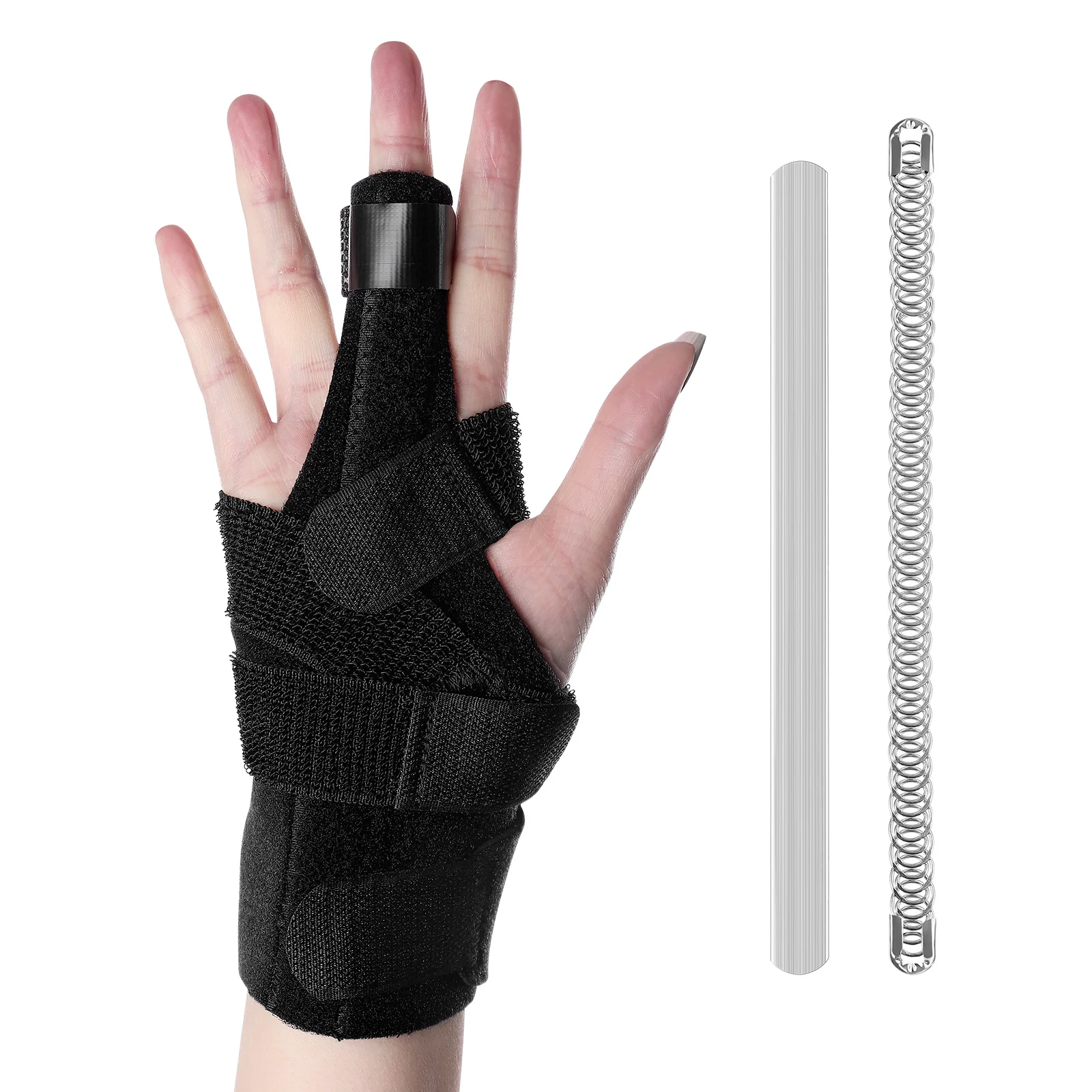 

Healifty 1 Set Trigger Finger Splint Arthritis Finger Brace Support Steel Strap Supported Finger Splint Breathable Finger Sleeve