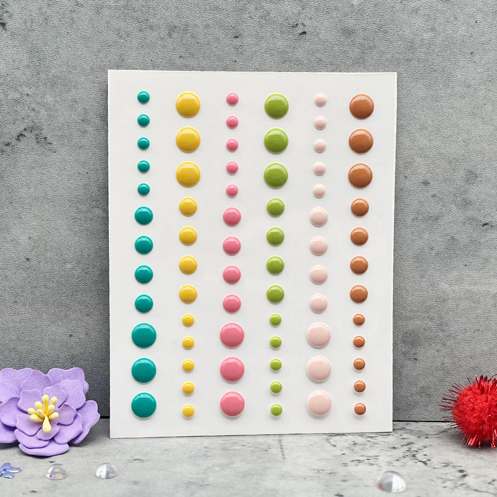 Полукруглая наклейка с плоским дном и жемчугом 5 шт./лот для скрапбукинга