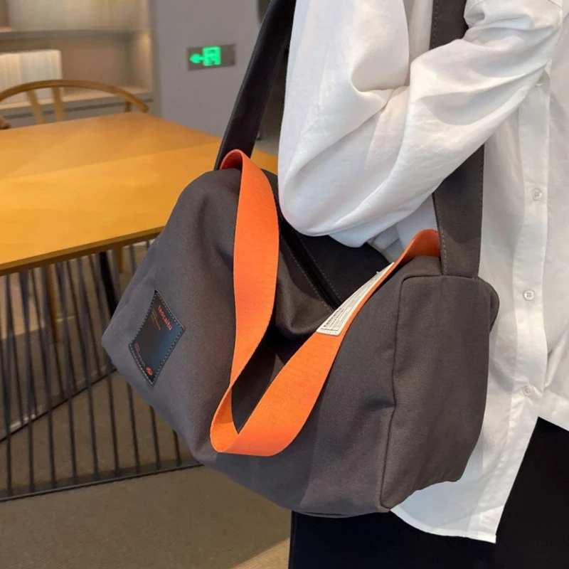 Новая женская Холщовая Сумка через плечо новая модная Большая вместительная