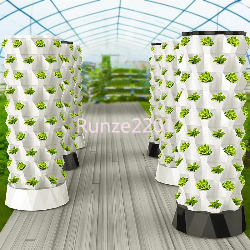 

Hydroponics Grow System Aeroponics Growing Planter Pineapple Tower for Indoor Garden Plastic Greenhouse Soilless Planting