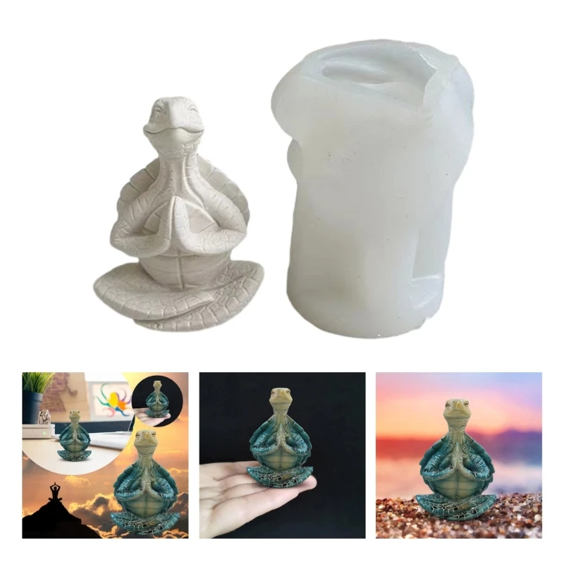 

Силиконовая 3D-форма в виде черепахи, формы в виде животных для свечей, товары для изготовления гипсового мыла ручной работы, технические ремесла