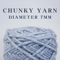 270g chunky knit yarn microfiber filled vegan braid uncolored white hand dyed diy material for crothet blanket pet bed