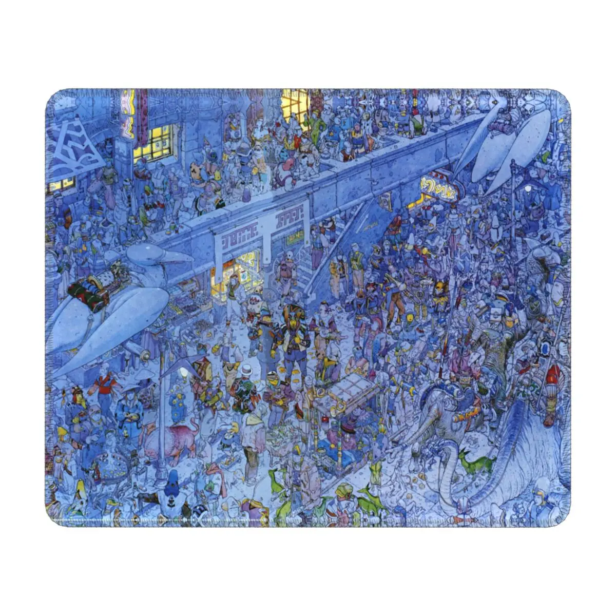 Коврик для мыши Moebius с резиновой основой, игровой коврик для мыши для офиса, ноутбука, ПК, джинсы, Жиро, французский художник