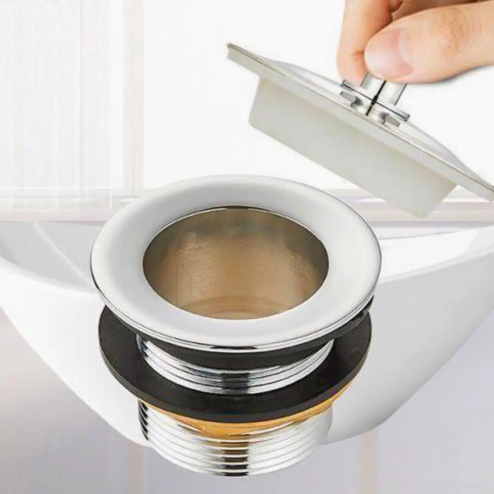 Универсальная пробка для ванной из нержавеющей стали латунная прокладка 40 мм