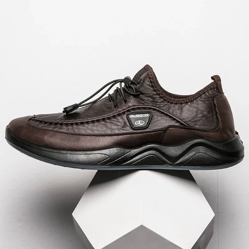 Зимние мужские ботинки из микрофибры