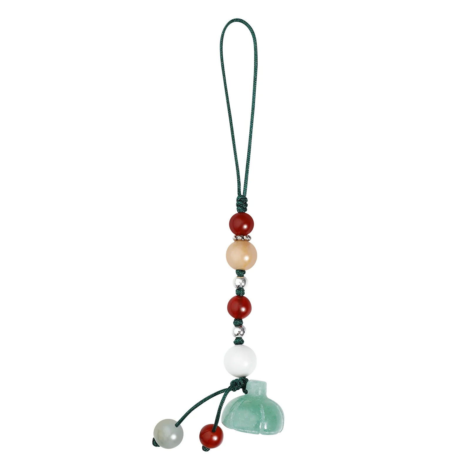 

Strap Charm Cell Charms Lanyard Pendant Chain Style Chinese Backpack Decoration Key Mobile Keychain Beaded Casekawaii Beads Jade