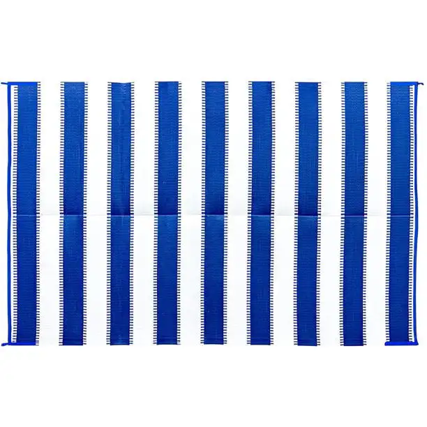 

x 9' Reversible RV Outdoor Mat, Camping Mat, Stripe