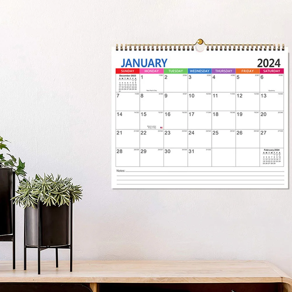 

Семейный настенный календарь, настольные календари, комната ежемесячная 2024-2025, европейский и американский настенный отсчет, ежедневное использование, бумага для свиданий, домашнее хозяйство