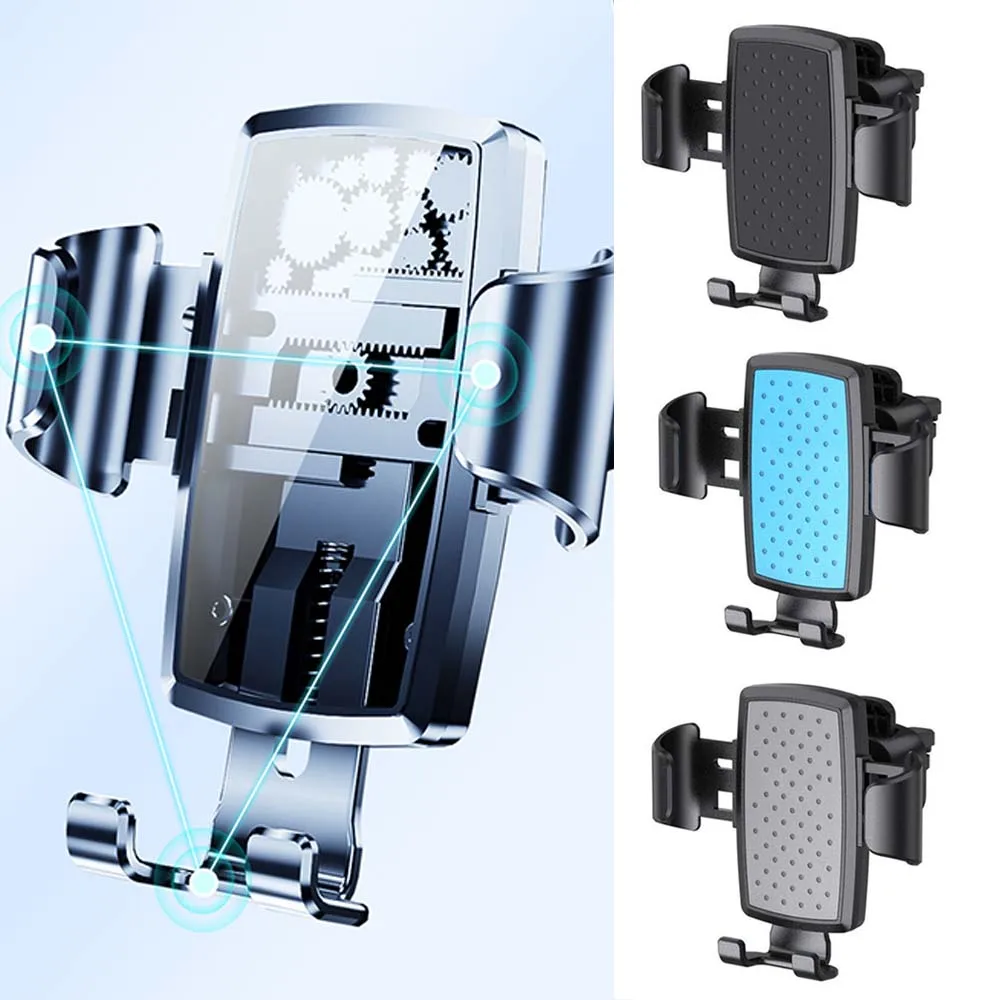 

Car Holder Navigation GPS Mount Air Outlet Bracket Gravity Stand Phone Support Rack for iPhone 13 12 Xiaomi Samsung Smartphone
