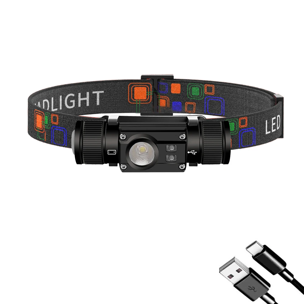 

Sololandor белый красный налобный фонарь 18650