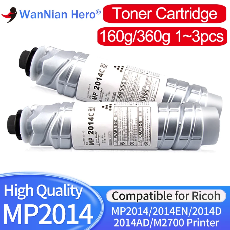 1 шт./2 шт. BK160g 360g MP2014 тонер-картридж для Ricoh MP 2014 2014D 2014AD M2700 2701 2702 DSM1120 Тонер-порошок
