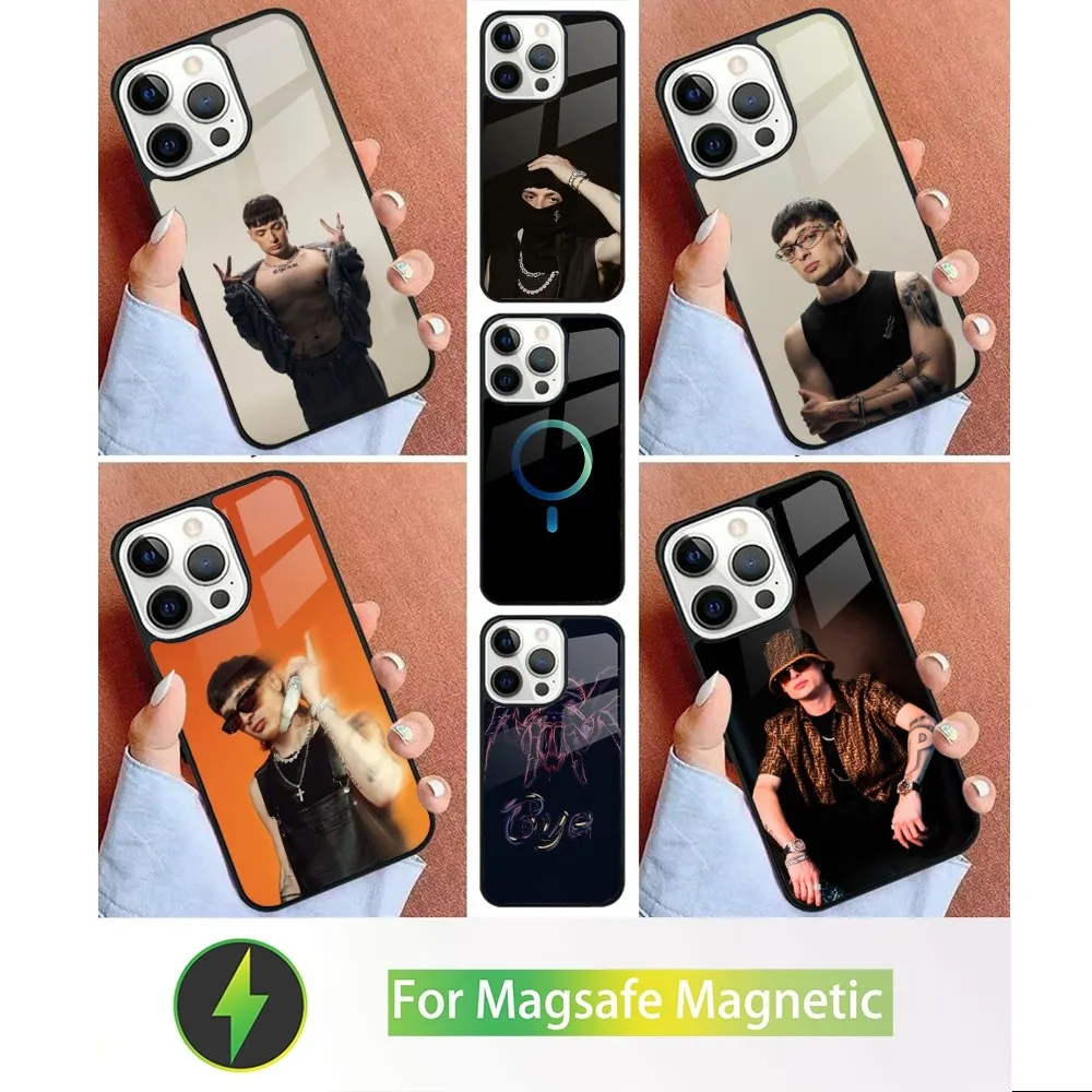 Чехол для телефона Rapper pespluma iPhone 15 14 13 12 11 Plus Pro Max Mini Magsafe магнитная Беспроводная