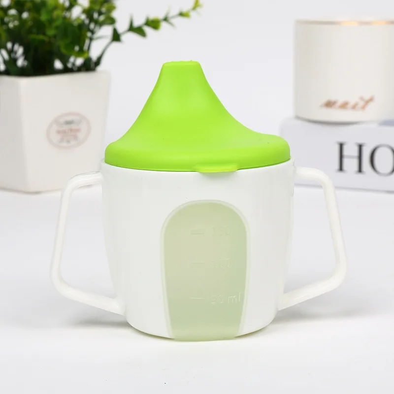 PP Infant Sippy Mug Goods Baby Cup with Handles Drinking/ Water Bottle for Children Mug for Home Duckbill Mouth Shape images - 6